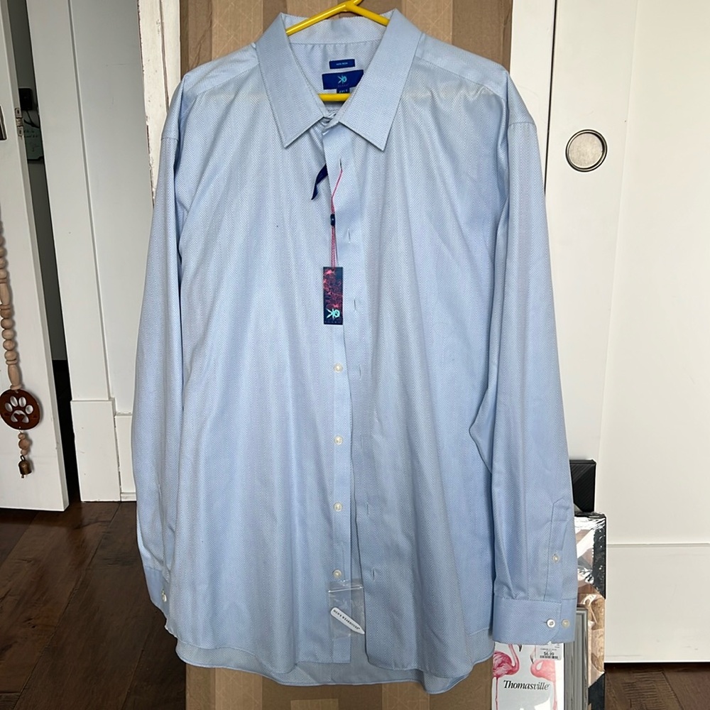 Men’s button down sports shirt.